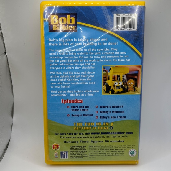 Bob the Builder: Build It and They Will Come VHS Tape - Picture 2 of 4